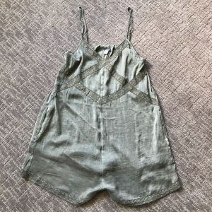 Aerie satin romper